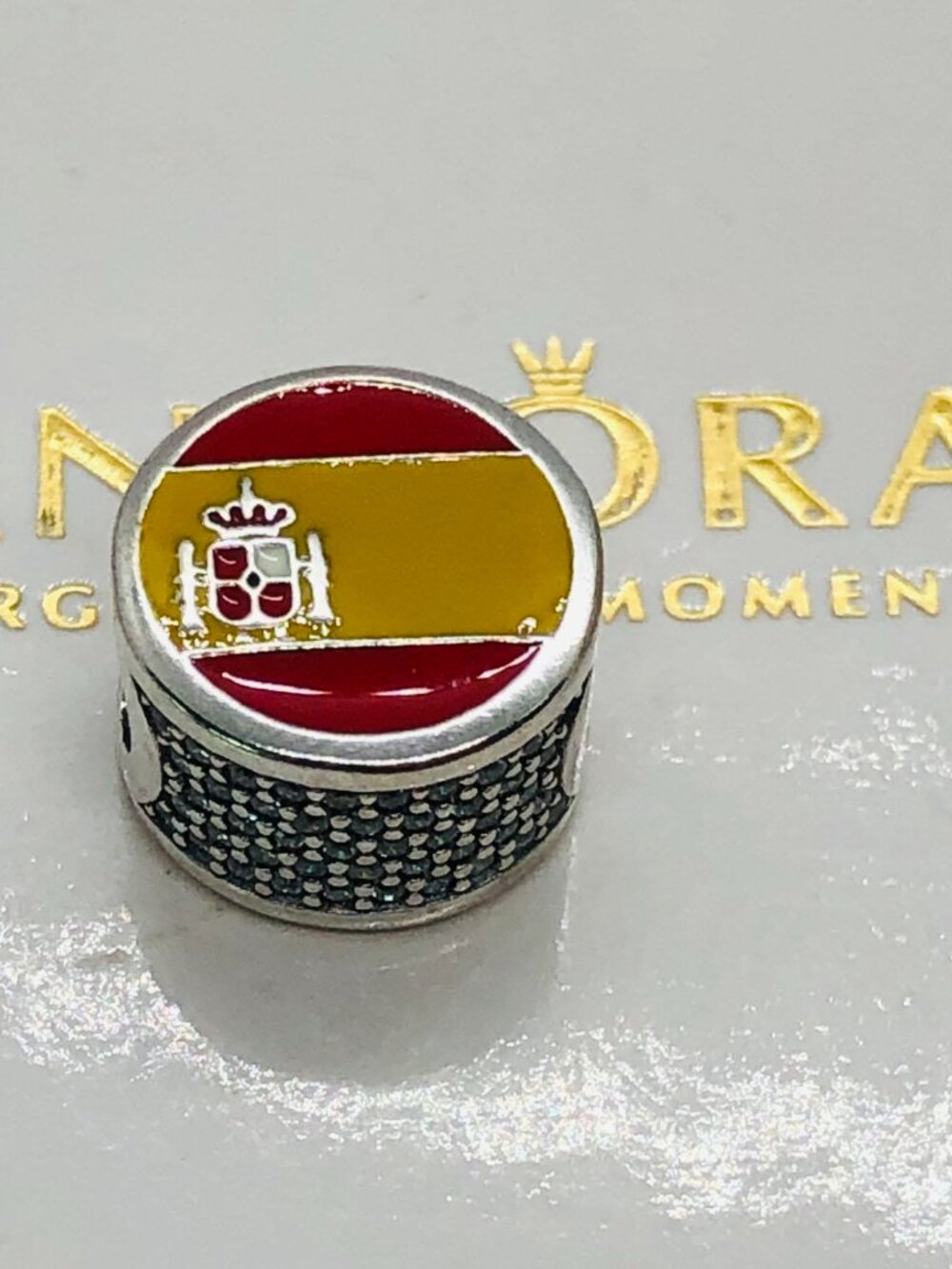 Pandora Spain Flag BEAD Charm